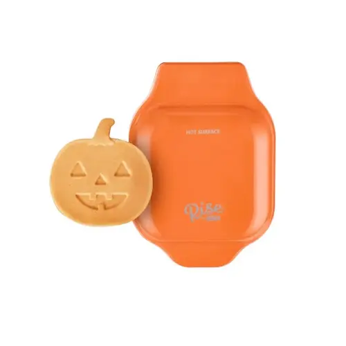 Waffle Maker Jack-O-Lantern 1 waffle Orange Plastic Orange
