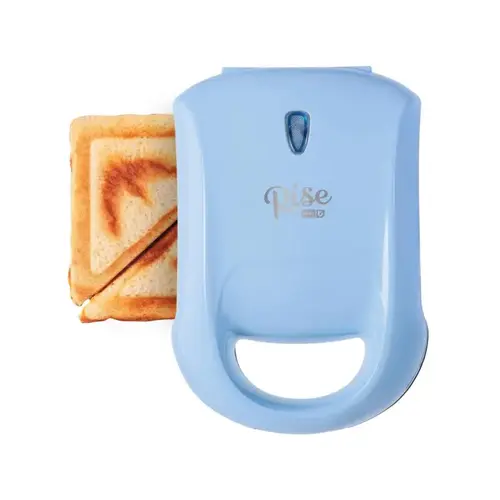 Sandwich Grill 7.8" L X 6.2" W Metal Nonstick Surface Sky Blue Sky Blue