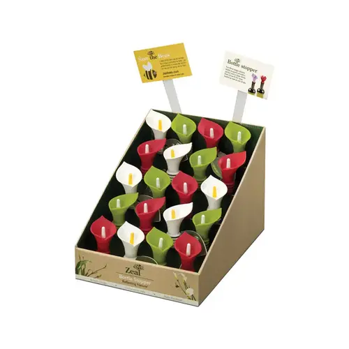 Wine Stopper Kitchen Innovations Reflecting Nature Assorted Silicone Assorted - pack of 36