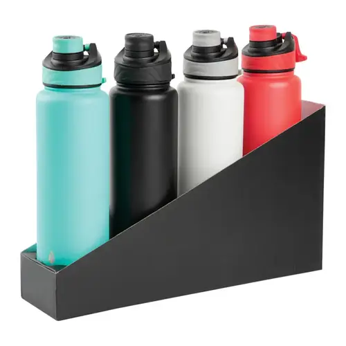 Double Wall Water Bottle 40 oz Assorted Assorted - pack of 4 Double Wall Water Bottle 40 oz Assorted Assorted - pack of 4