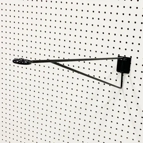 Pegboard Strip Hanger 19" L Black Accessory Metal Black