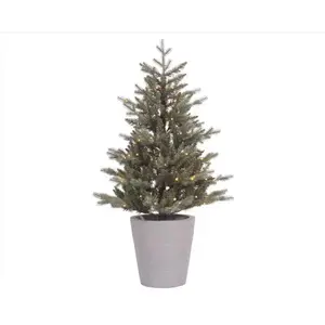 Celebrations 9922056 Christmas Tree 4 ft. Full LED 80 ct Misty Allison Pine