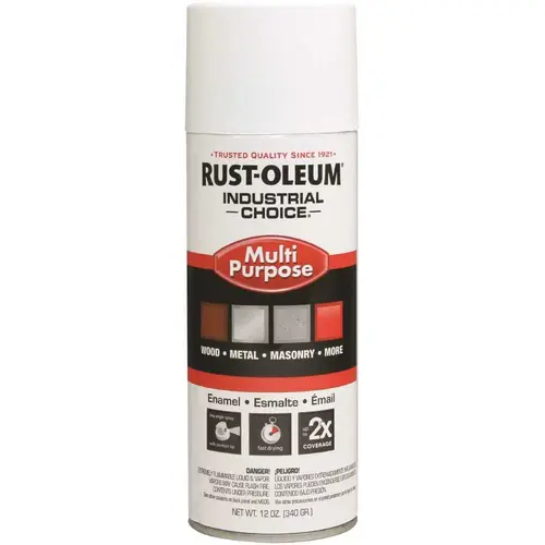 12 Oz. Semi-Gloss Enamel Spray Paint (White) 12 Oz. Semi-Gloss Enamel Spray Paint (White)