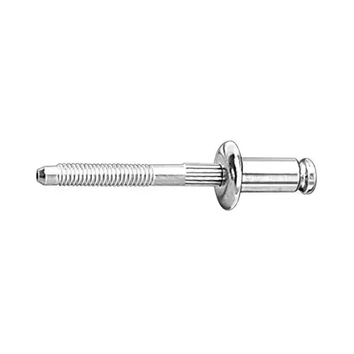 11620 Peel-Type Rivet, 1/4 in Dia x 1/32 to 9/64 in Grip Range, Aluminum/Steel 11620 Peel-Type Rivet, 1/4 in Dia x 1/32 to 9/64 in Grip Range, Aluminum/Steel