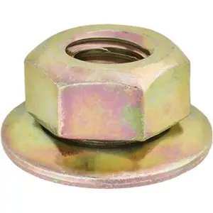 AUVECO 16770 #10-24 FREE SPINNING WASHER NUT 3/8 OD Zinc & Yellow