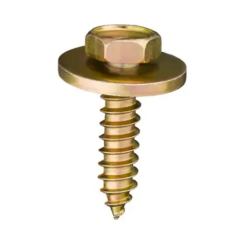 HEX HEAD SEMS TAP SCREW 5/16 HEX #10 X 3/4 Zinc & Yellow Dichromate HEX HEAD SEMS TAP SCREW 5/16 HEX #10 X 3/4 Zinc & Yellow Dichromate