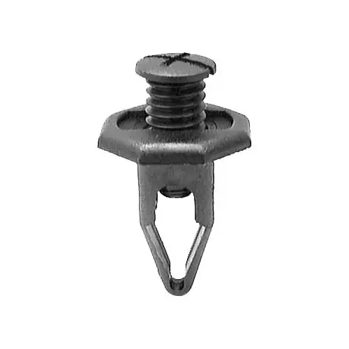 AP17144 Push/Screw-Type with Closed End Retainer, 20 mm Dia Head x 24 mm L Stem x 10 mm Hole, Nylon, Black AP17144 Push/Screw-Type with Closed End Retainer, 20 mm Dia Head x 24 mm L Stem x 10 mm Hole, Nylon, Black