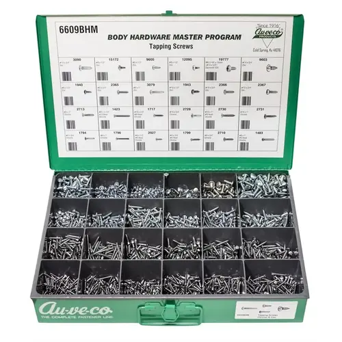 BHM ASST. (CHROME/ZINC OVAL & PAN HD & SPECIALTY TAPPING SCREWS) BHM ASST. (CHROME/ZINC OVAL & PAN HD & SPECIALTY TAPPING SCREWS)