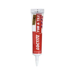 Loctite 2138420 POLYSEAMSEAL Tub and Tile Adhesive Caulk, White, 20 to 170 deg F, 5.5 oz Squeeze Tube
