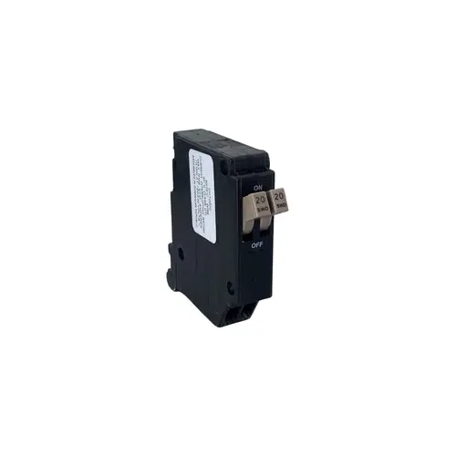 CH 2-20 Amp 1-Pole Tandem Circuit Breaker Black