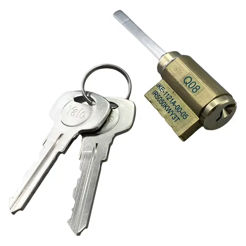 Cylinder, YRD Series Deadbolts, Kwikset Keyway, Brass