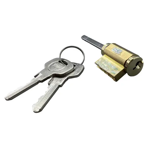 Cylinder, YRD Series Deadbolts, Schlage C Keyway, Brass Cylinder