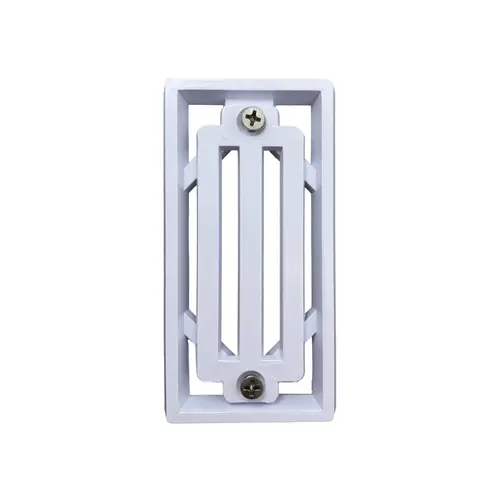 2"x4" White Gutter Drain Frame & Grate