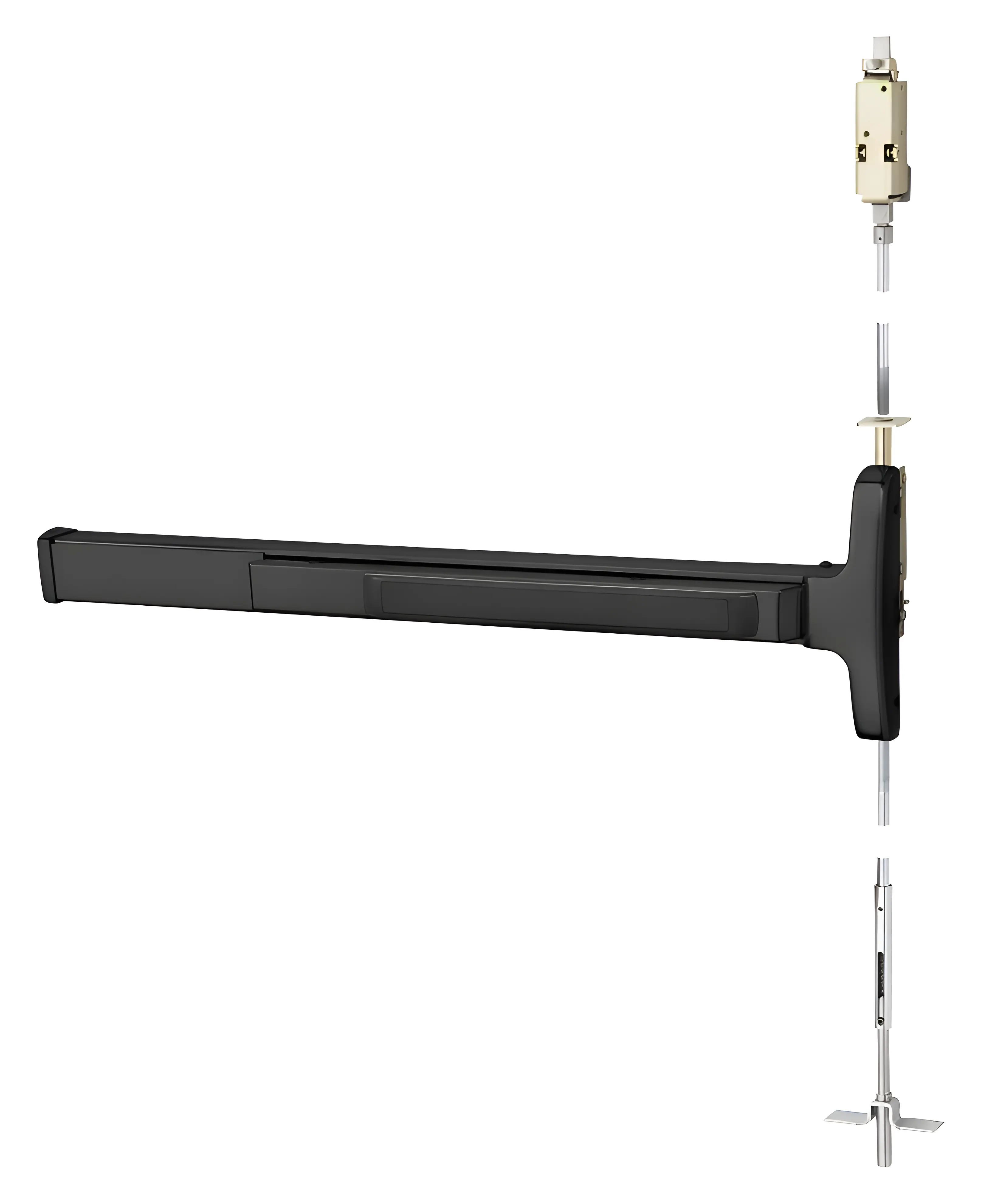 Sargent Concealed Vertical Rod Exit Device Dark Oxidized Statuary Bronze Clear Coated 5556-AD8440F ETB LHR 20D