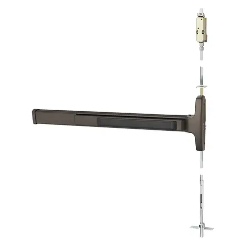 Concealed Vertical Rod Exit Device Dark Oxidized Bronze Concealed Vertical Rod Exit Device Dark Oxidized Bronze