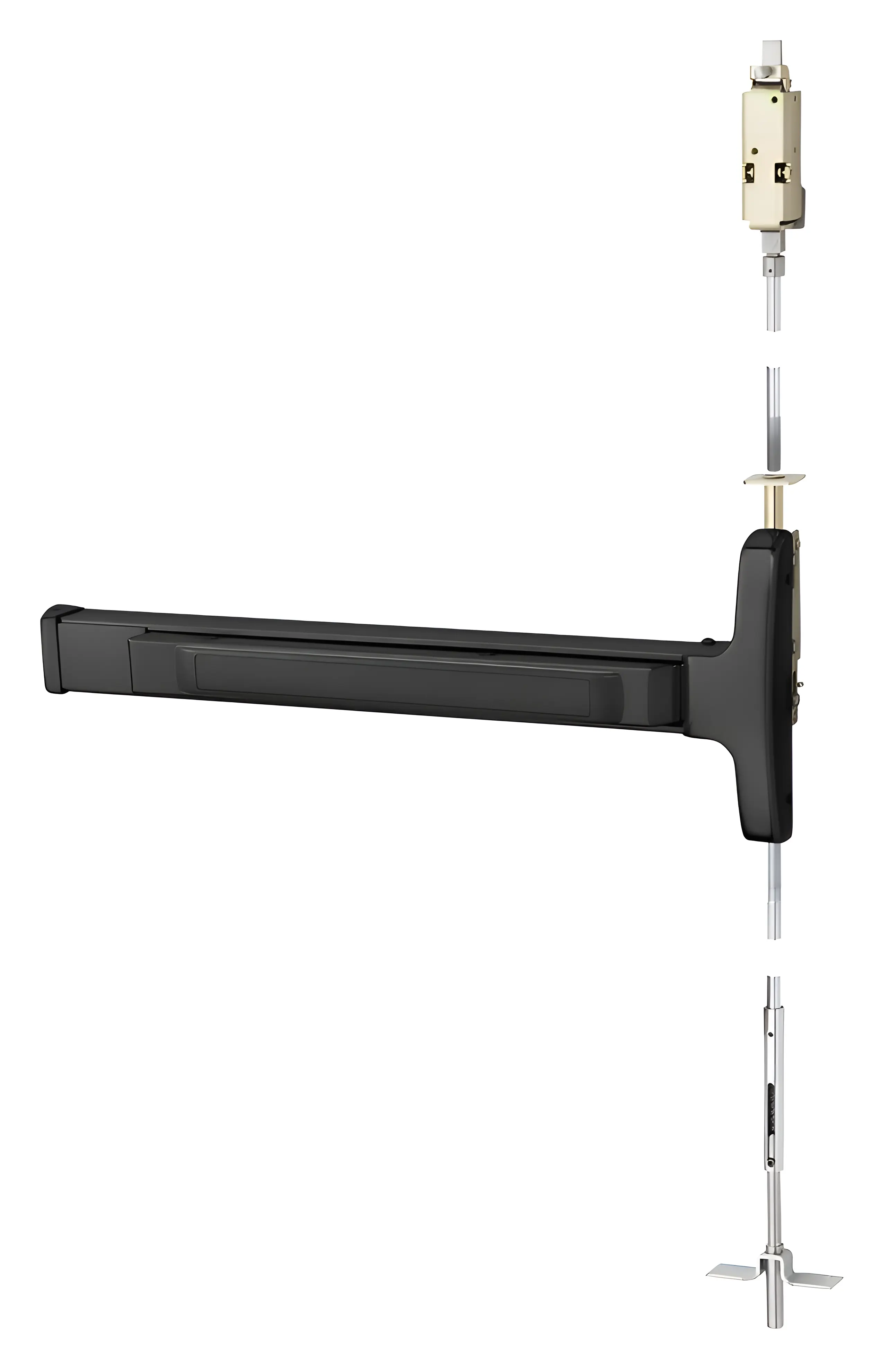 Sargent Concealed Vertical Rod Exit Device Dark Oxidized Statuary Bronze Clear Coated 5556-AD8474E-12V ETF LHR 20D