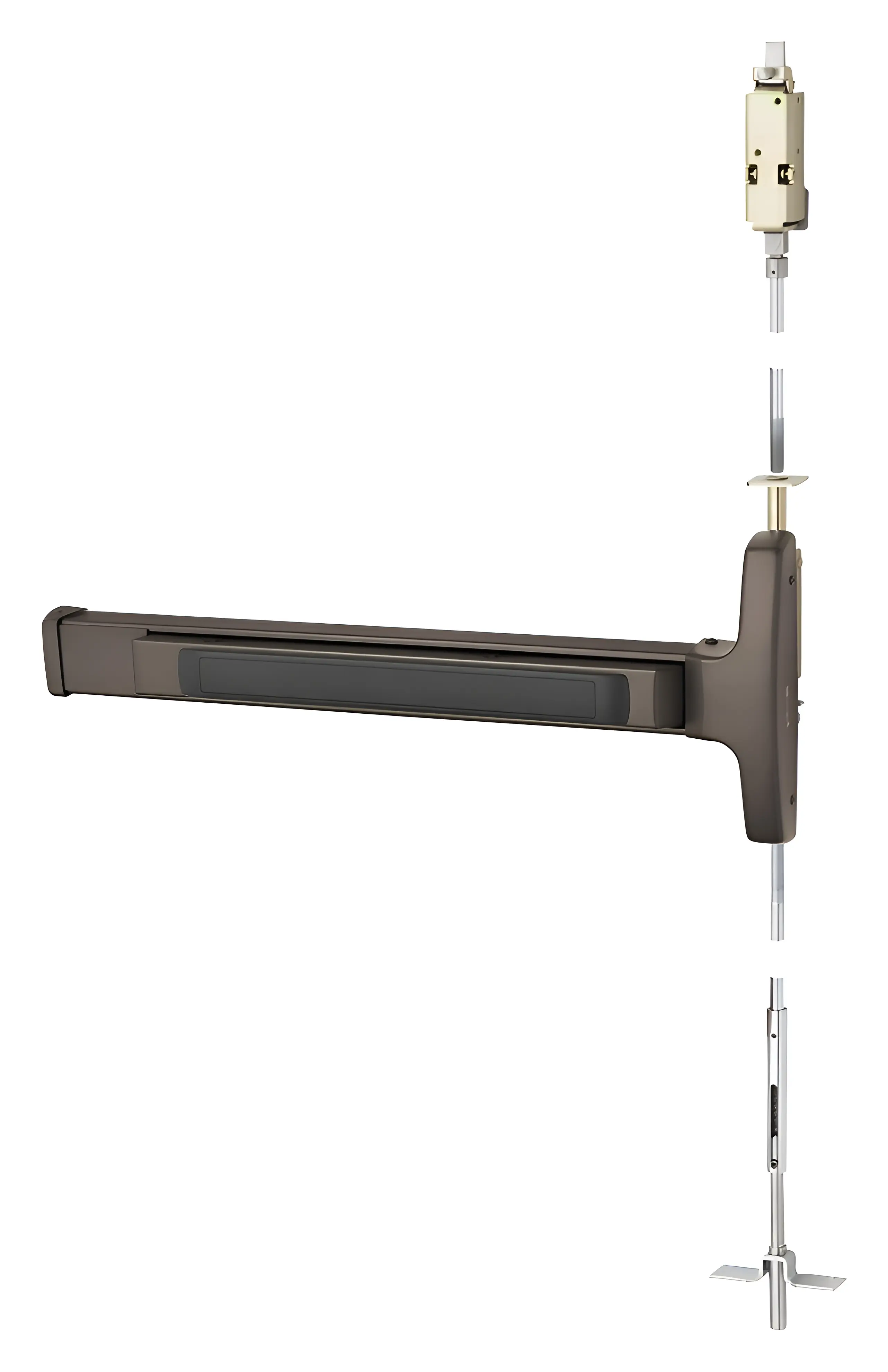Sargent Concealed Vertical Rod Exit Device Dark Oxidized Bronze 56-AD8446E ETE RHR 10BE