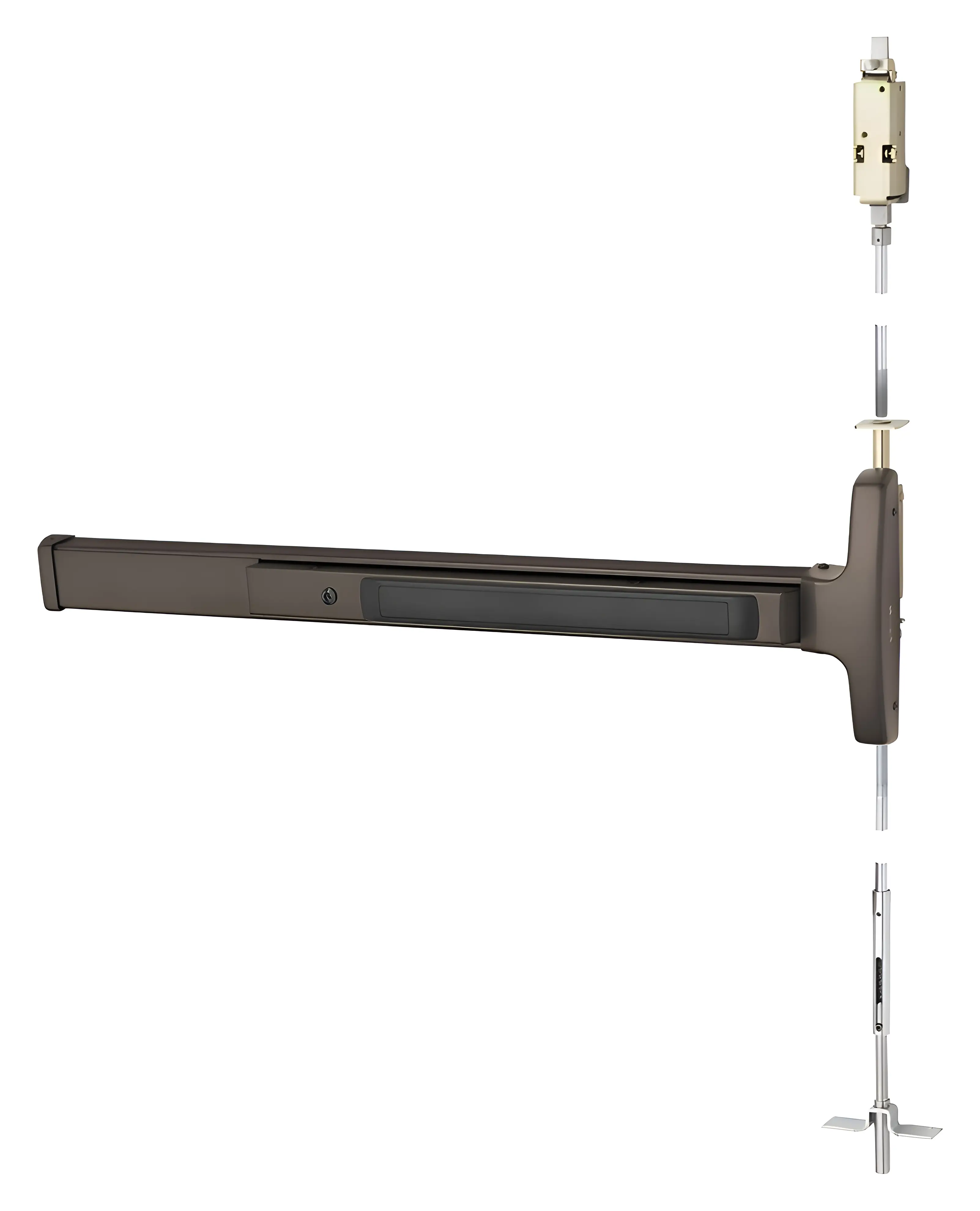 Sargent Concealed Vertical Rod Exit Device Dark Oxidized Bronze AD8440J ETF RHR 10BE