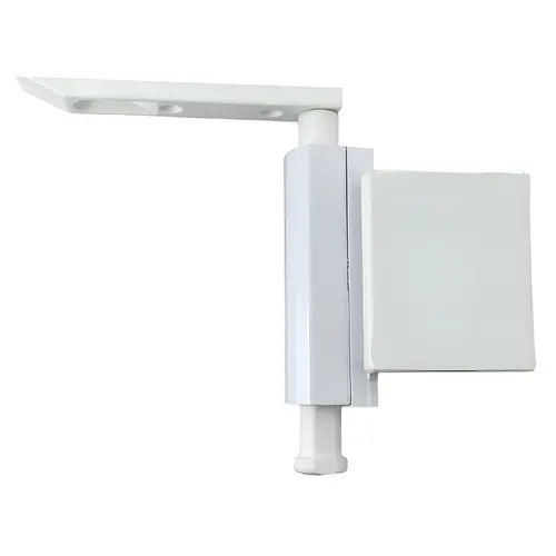 Heavy-Duty Push-Pull Lock, White Finish, Reversible Handing, 5-1/2" Pin Length, 2-3/4" Cover Plate Height, Security Hardware Heavy-Duty Push-Pull Lock, White Finish, Reversible Handing, 5-1/2" Pin Length, 2-3/4" Cover Plate Height, Security Hardware