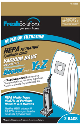 ELCO LABORATORIES INC 70402 Vacuum Cleaner Bags, Y & Z Style - pair