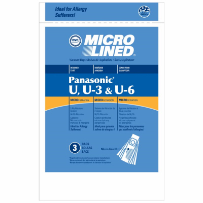 ESSCO PR-1471 Vacuum Cleaner Bags, U Style - pack of 3
