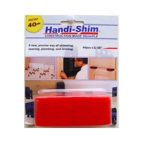 Handi-Shim Construction Shim, Red, 1/16-In., 40-Ct.