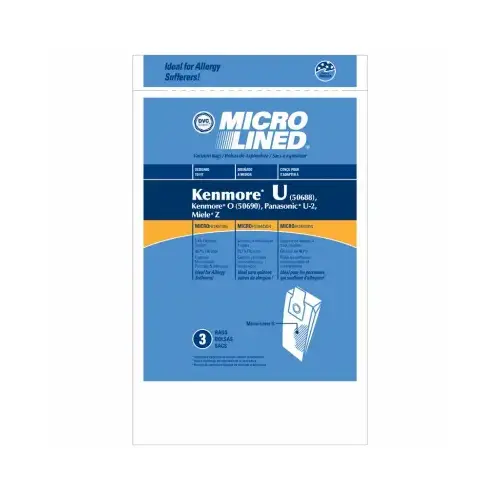 Vacuum Cleaner Bags, U Style - pack of 3 Vacuum Cleaner Bags, U Style - pack of 3