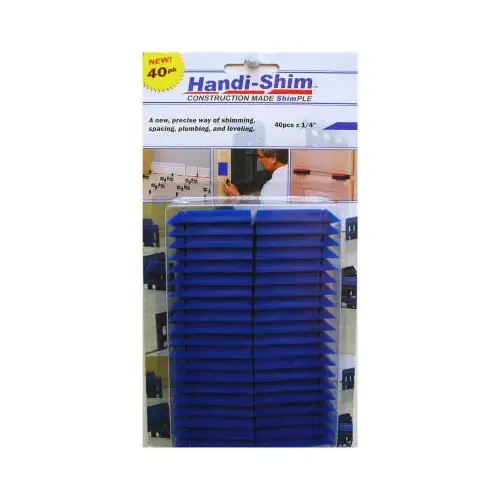 Handi-Shim Construction Shim, Blue, 1/4-In., 40-Ct.