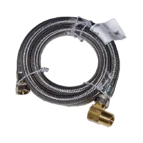 Universal Stainless Steel Dishwasher Connector, 3/8-In. x 3/8-In. x 60-In.