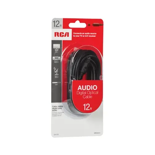 Digital Optical Audio Cable, 12-Ft.