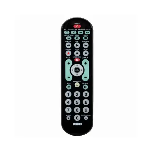 4-Device Universal Remote Control Black