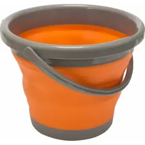 AMERICAN OUTDOOR BRANDS PRODUCTS CO 1142763 Flexware Collapsible Bucket, Orange, 5-Liter