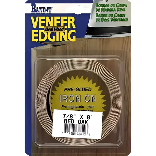 Walnut Real Wood Veneer Iron-on Edgebanding, 7/8-Inch x 8-Ft.