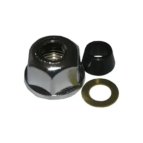 Faucet Chrome Plated Supply Tube Connection Nut 3/8-In. Tube x 41641-In. FIP