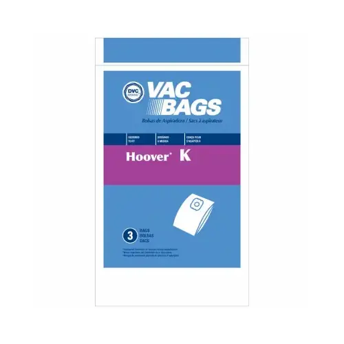 Style "K" Vacuum Cleaner Bags - pack of 3 Style "K" Vacuum Cleaner Bags - pack of 3