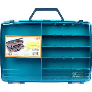 PURE FISHING 115503 Tackle Box, Briefcase, 2-Layer, Beige Semi-Transparent