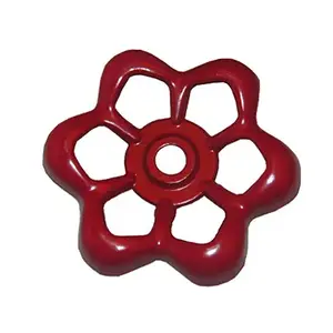 LARSEN SUPPLY CO., INC. 01-5105 Metal, Outside Faucet/Hose Bibb, Round Wheel Handle, 16 Point Broach