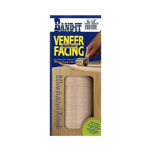 Red Oak Real Wood Veneer Paperback Facing, 12 In. x 48 In.