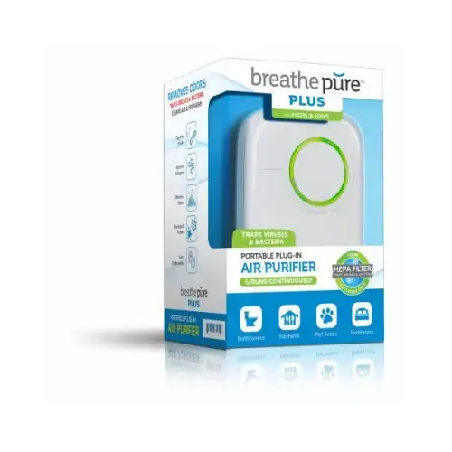 Breathe Pure Plus Plug In Air Purifier, Portable Breathe Pure Plus Plug In Air Purifier, Portable