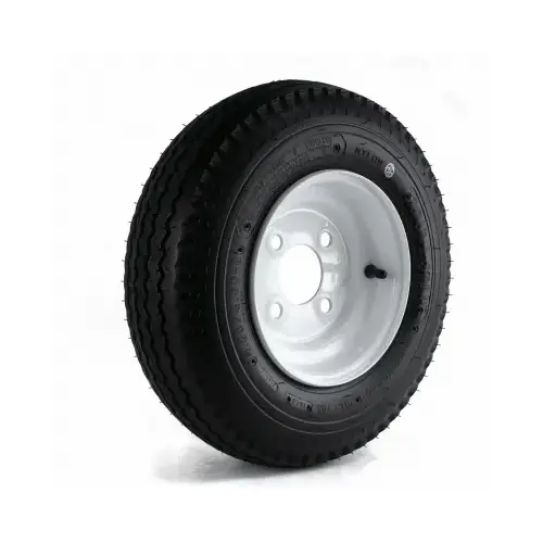 Martin Wheel DM408B-4I Trailer Tire, 590 lb Withstand, 4-1/2 in Dia ...