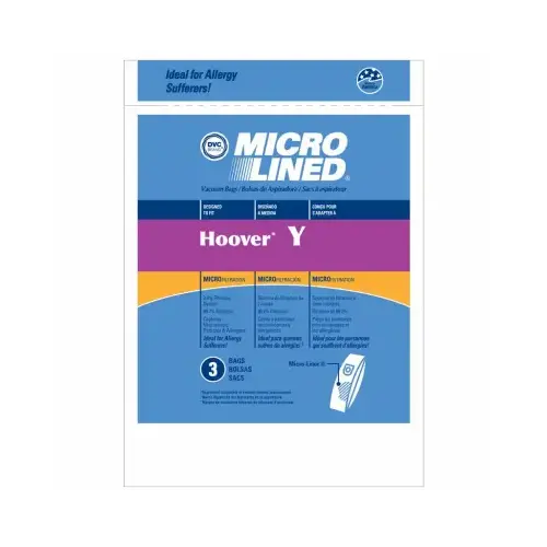 Style "Y" WindTunnel Allergen Filtration Vacuum Cleaner Bags - pack of 3 Style "Y" WindTunnel Allergen Filtration Vacuum Cleaner Bags - pack of 3