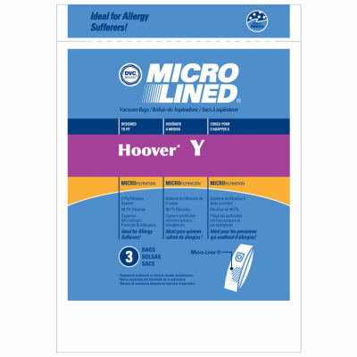 ESSCO HR-1495 Style "Y" WindTunnel Allergen Filtration Vacuum Cleaner Bags - pack of 3