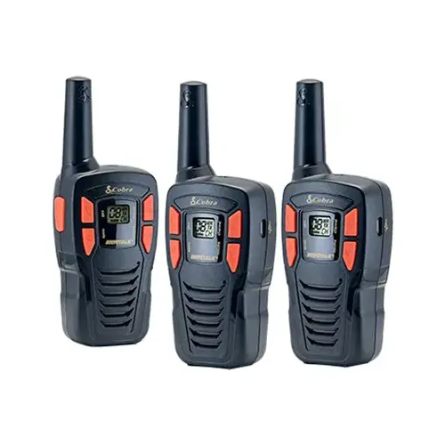 Walkie Talkies, Compact, 16-Mile Range - pack of 3 Walkie Talkies, Compact, 16-Mile Range - pack of 3