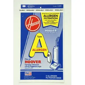 TTI FLOOR CARE NORTH 4010100A Style "A" Allergen Filtration Vacuum Cleaner Bags - pack of 3