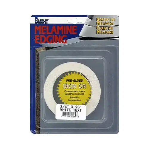 Veneer Edging .030" X 7/8" W X 25 ft. L White Melamine #2/BTR Premium Grade