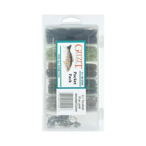 Fishing Lure Kit, Fat Gitzit - pack of 35 Fishing Lure Kit, Fat Gitzit - pack of 35