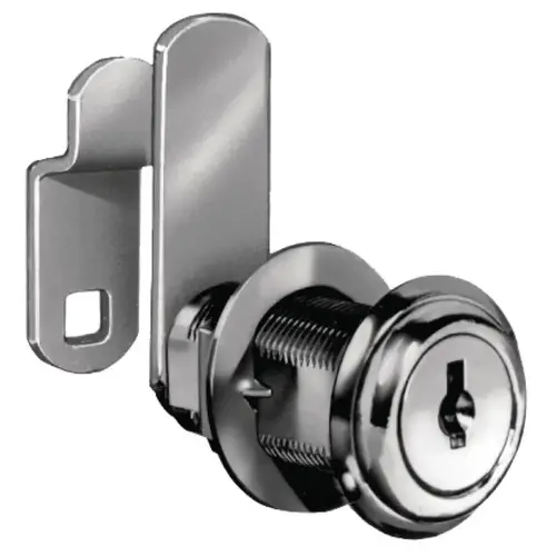 Cam Lock, C8053 Series, 30 mm Cylinder National Lock - C Series, Model C415A Bright nickel Cam Lock, C8053 Series, 30 mm Cylinder National Lock - C Series, Model C415A Bright nickel