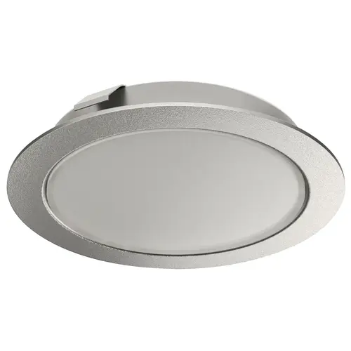 Recess/Surface Mounted Downlight, Monochrome, Loox LED 2047, 12 V 70 lm/W 210 lm Drill hole : 55 mm (2 3/16"), Warm white 3000 K, silver colored Recess/Surface Mounted Downlight, Monochrome, Loox LED 2047, 12 V 70 lm/W 210 lm Drill hole : 55 mm (2 3/16"), Warm white 3000 K, silver colored