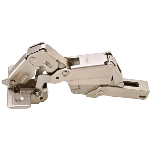 Concealed Hinge, Salice PUSH, 155 degree /165 degree Opening Angle, Self-Opening, Full Overlay For tip-on opening, for cabinets with internal drawer boxes or pull-out shelves, Press fitting, model C2RRA99, 155 degree Nickel plated Concealed Hinge, Salice PUSH, 155 degree /165 degree Opening Angle, Self-Opening, Full Overlay For tip-on opening, for cabinets with internal drawer boxes or pull-out shelves, Press fitting, model C2RRA99, 155 degree Nickel plated