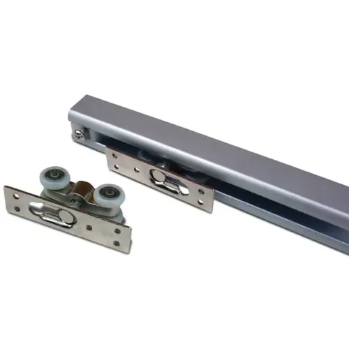 Sliding Door Hardware, Straightaway 50, set Top hung system, For 1 door Running gear: Aluminum Rollers: Plastic Zinc alloy Sliding Door Hardware, Straightaway 50, set Top hung system, For 1 door Running gear: Aluminum Rollers: Plastic Zinc alloy
